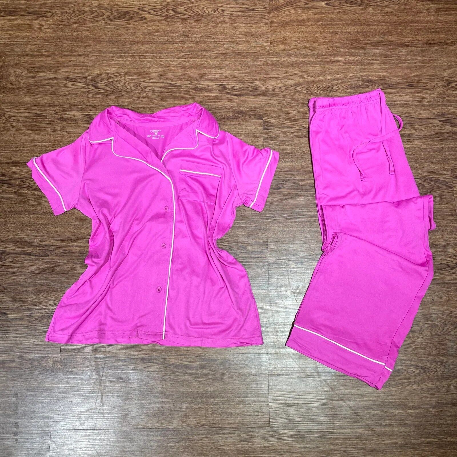 Pyjama boutonné demi manche primark fushia